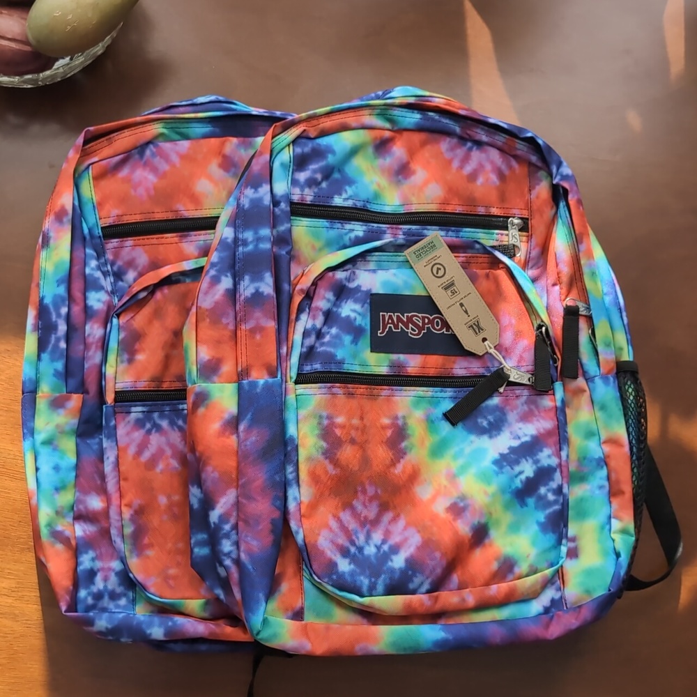 Jansport XL tie-dye backpack NWT